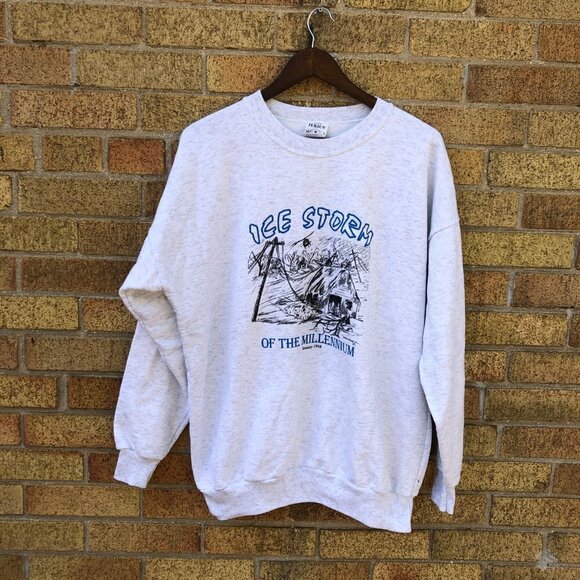 Vintage 1998 North American Ice Storm Sweater XL - Picture 3 of 6